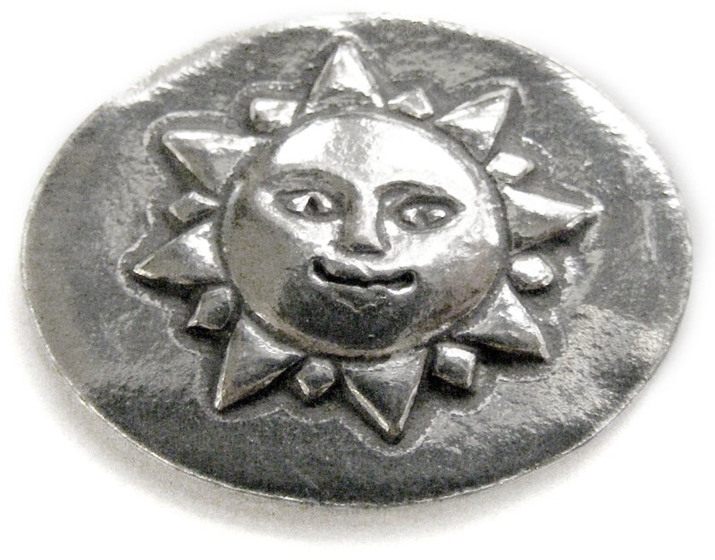 Basic Spirit Sun/Gratitude Pocket Token (Coin) Handcrafted Pewter Home Lead-Free CN-22 - Image 1